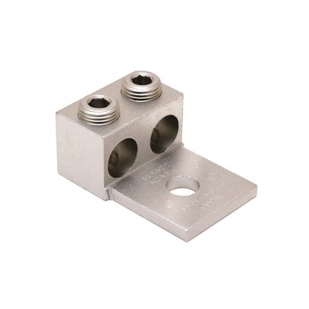 Burndy Aluminum Universal Terminal, 2 Conductor, 1 Hole, 500-1000 kcmil K2A44U